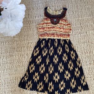 Lucky Brand Beaded Boho Dress Size S 👗